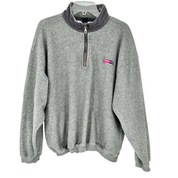 Gear for Sports Pullover L Gray Fleece Quarter Zip LS Pockets Fresno State - Picture 1 of 8